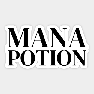 Mana Potion Text Print Sticker